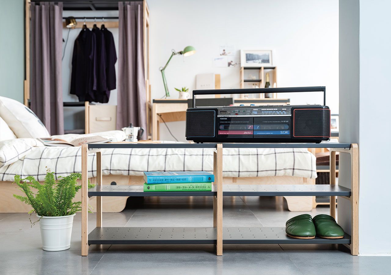 走走家具 - 走走兩用架-清新白 (90 / 34 / 42 (cm))