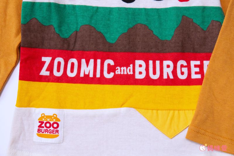 日本 ZOOLAND - 童趣印花圓領長袖上衣-吊帶小熊-薄荷綠