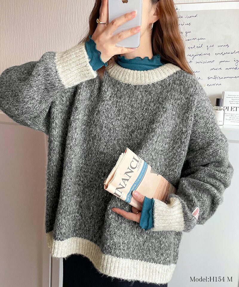 日本 Classical Elf - Java聯名 前後穿2Way針織上衣-紅