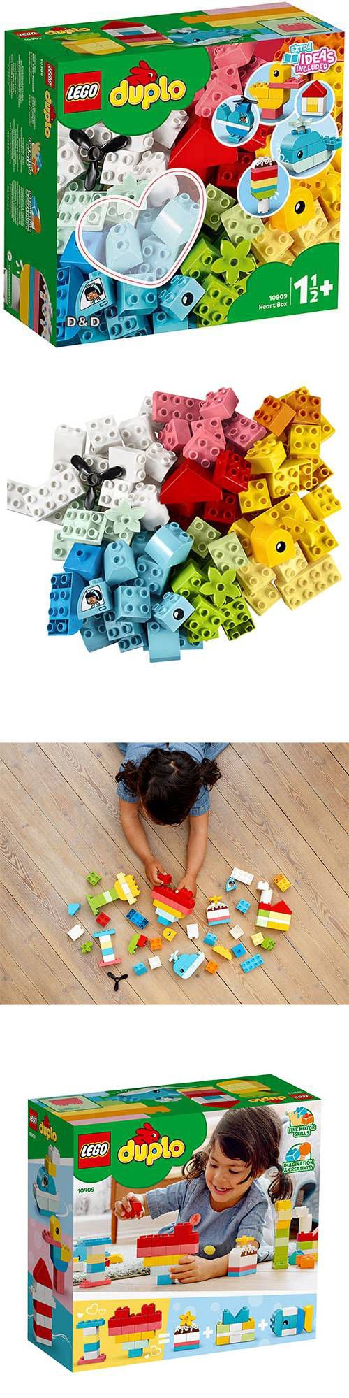 樂高 LEGO - 樂高 Duplo 得寶幼兒系列 - 心型盒 10909-80pcs