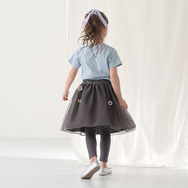 日本 Lycee mine - 搖曳可愛內搭褲紗裙-薄荷綠