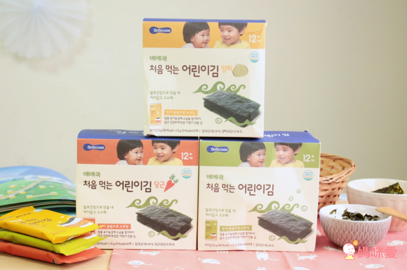 【韓國 BeBecook】幼兒低鈉海苔、寶寶米餅－連續7年榮獲嬰幼兒輔食NO.1