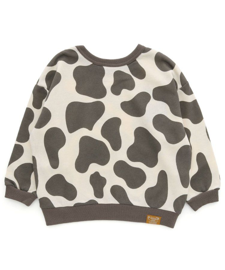 日本 BREEZE - 正反OK！裏毛印花長袖上衣-棋盤格-彩色