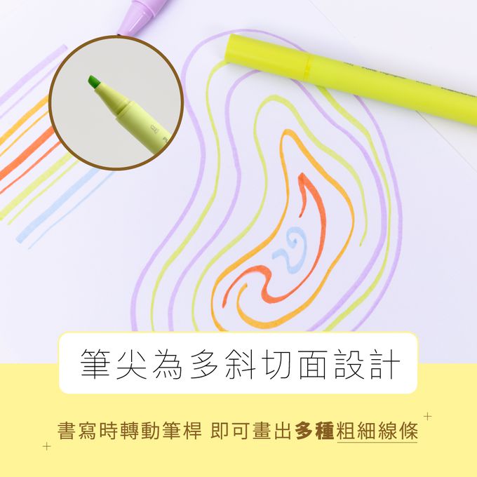 kaco - PURE 書源5色螢光筆-糖果色