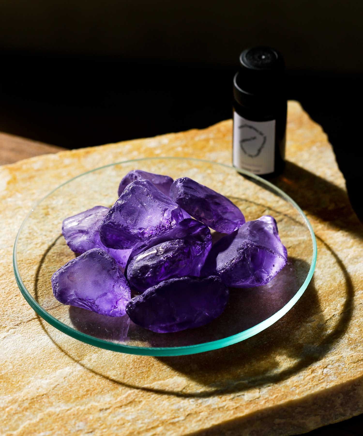 日本代購 - SHIMMER ROOM  療癒香氛開運能量擴香石-混色石-絢麗紫(甜橙麝香)