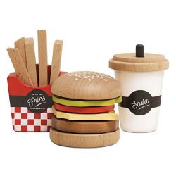 英國 Le Toy Van - 【角色扮演】美式漢堡薯條套餐玩具組