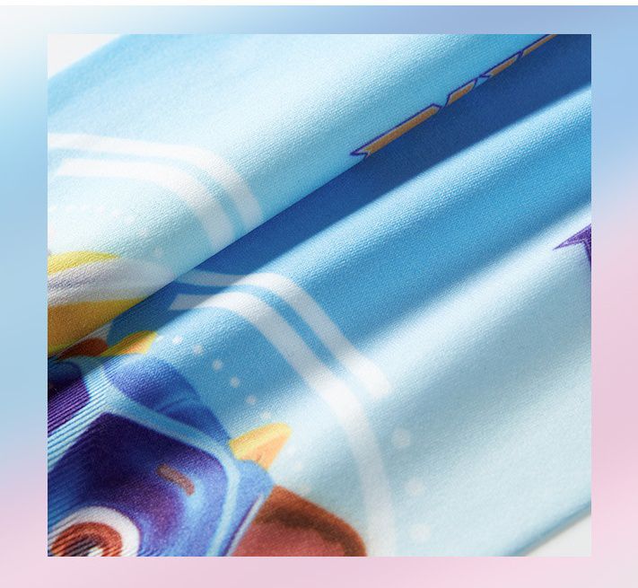 卡通汪汪隊冰絲兒童防曬袖套-卡通人物珠珠-紫色 (9x32x7.5cm)-漸層款