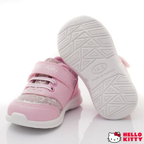 HELLO KITTY-台灣製亮粉休閒運動款-723210粉(小童段)-運動鞋-粉