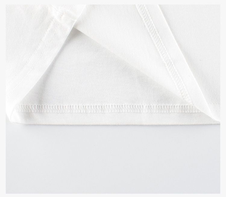 (大童)純棉圓領薄長袖上衣-紅衣熊熊-粉+白