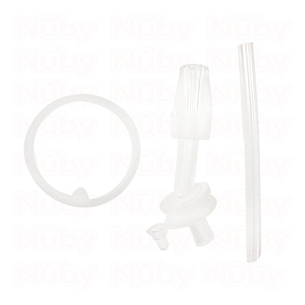 Nuby - 300ML不銹鋼真空隨行杯-鴨嘴配件組