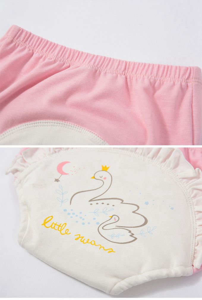 Vanibaby - 幼兒學習褲 3入組（6層脫脂紗布）防水 透氣-小小汽車