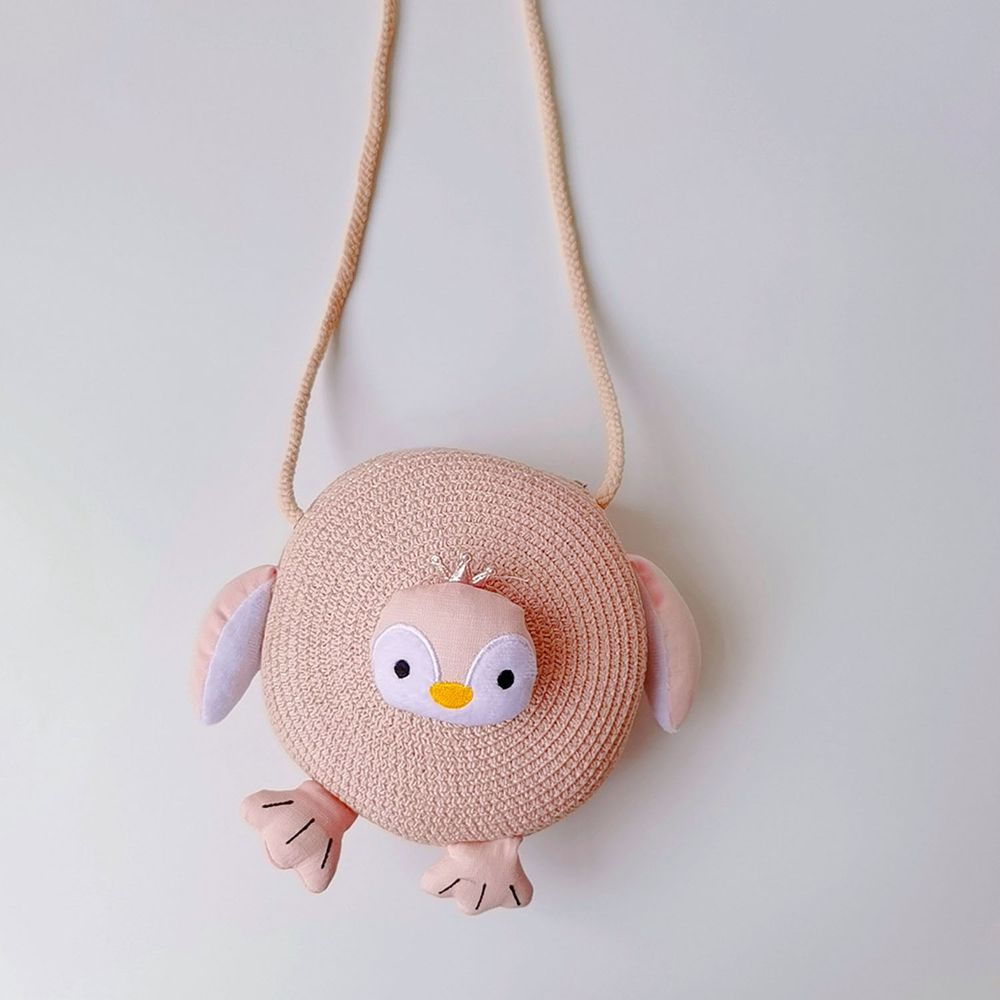 兒童造型編織包-粉色 (17x17cm)