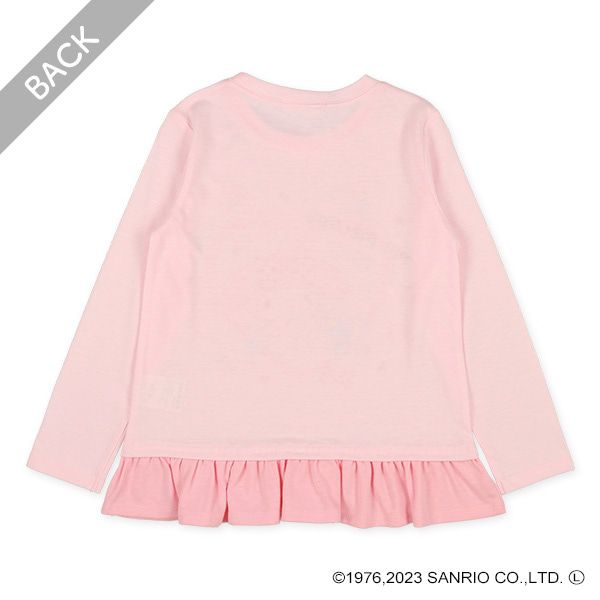 日本西松屋 - 三麗鷗 圓領印花長袖上衣-庫洛米-粉紫