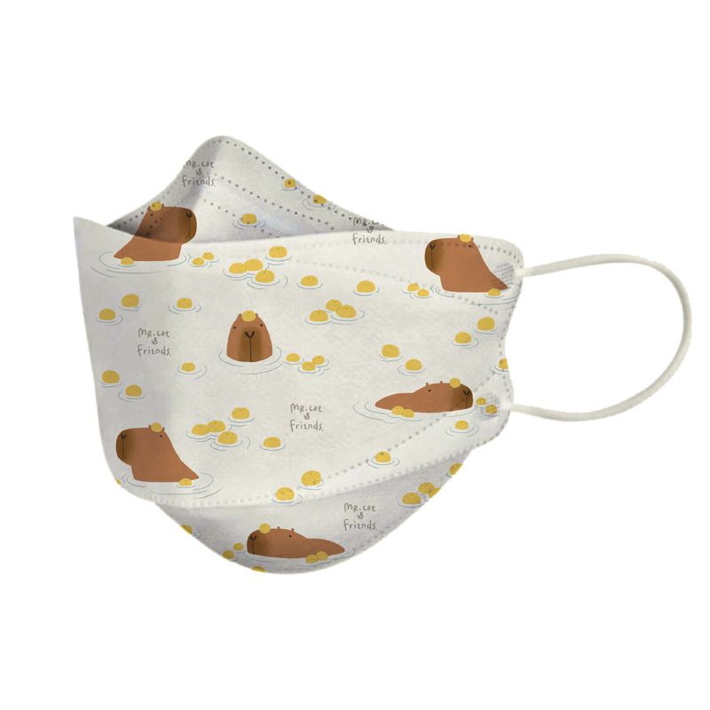 喵喜 Maow haha - 水豚君-泡柚子溫泉-泡柚子溫泉 (20.4*8.4±0.2CM)-10入/盒(未滅菌)