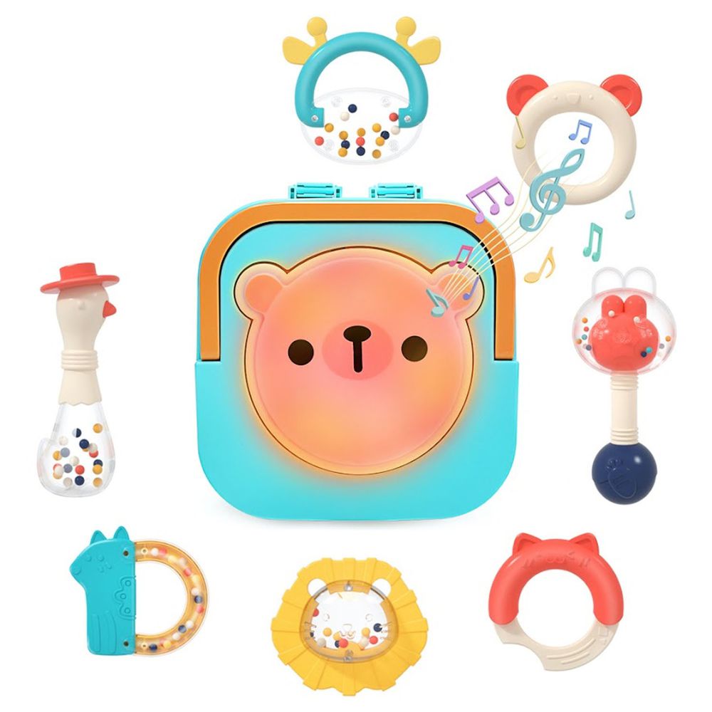 CuteStone - 幼兒動物造型搖鈴收納組合玩具