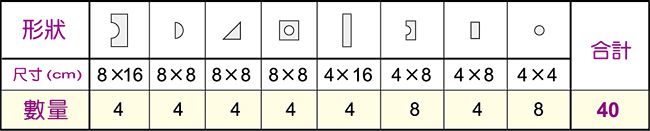 Weplay - Weplay軟質木紋積木-40件-厚4cm