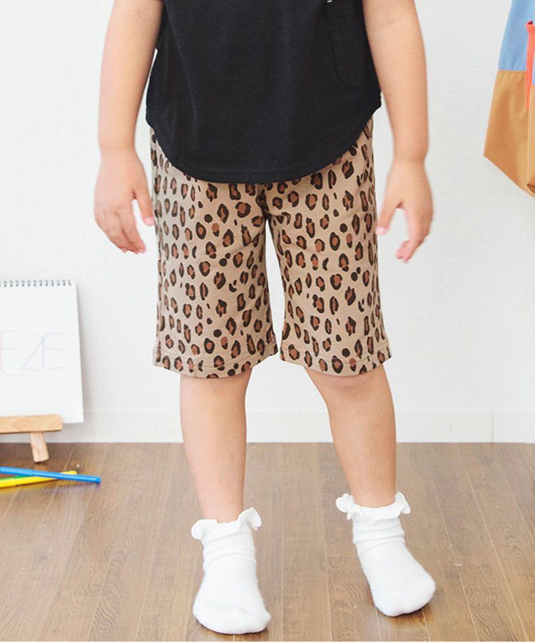 日本 BREEZE - 熱銷！百搭休閒印花短褲-乳牛紋-黑白