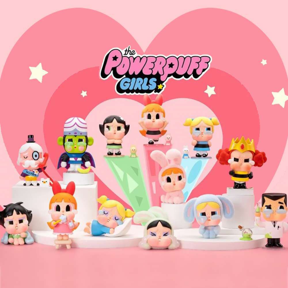 POPMART 泡泡瑪特 CRYBABY 哭娃 X 飛天小女警 系列 盒玩 盲盒 盲抽 公仔 玩偶 手辦模型(隨機2盒入)