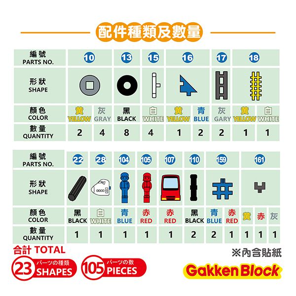 Gakken學研 - 新交通工具組合(日本製)