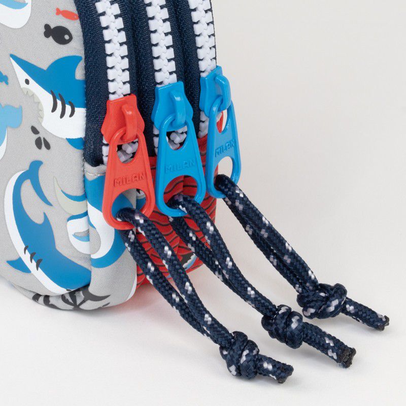 MILAN - 文具袋_熱血鯊客(3層不含筆)