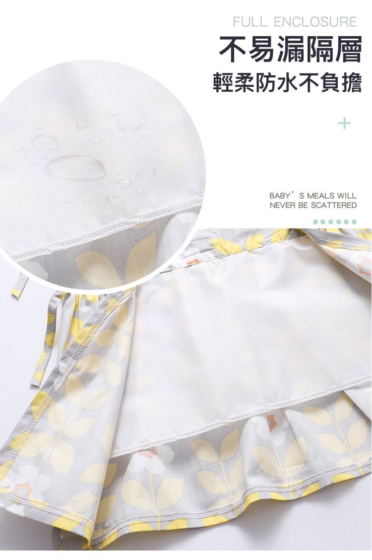 無袖兒童公主裙圍裙-白色玉蘭花-粉色 (100cm(2-4歲))