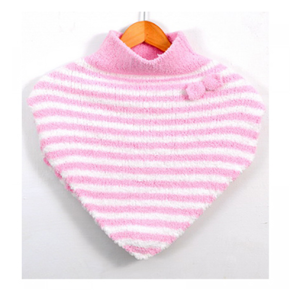棉花糖寶寶披風-粉紅色/白色