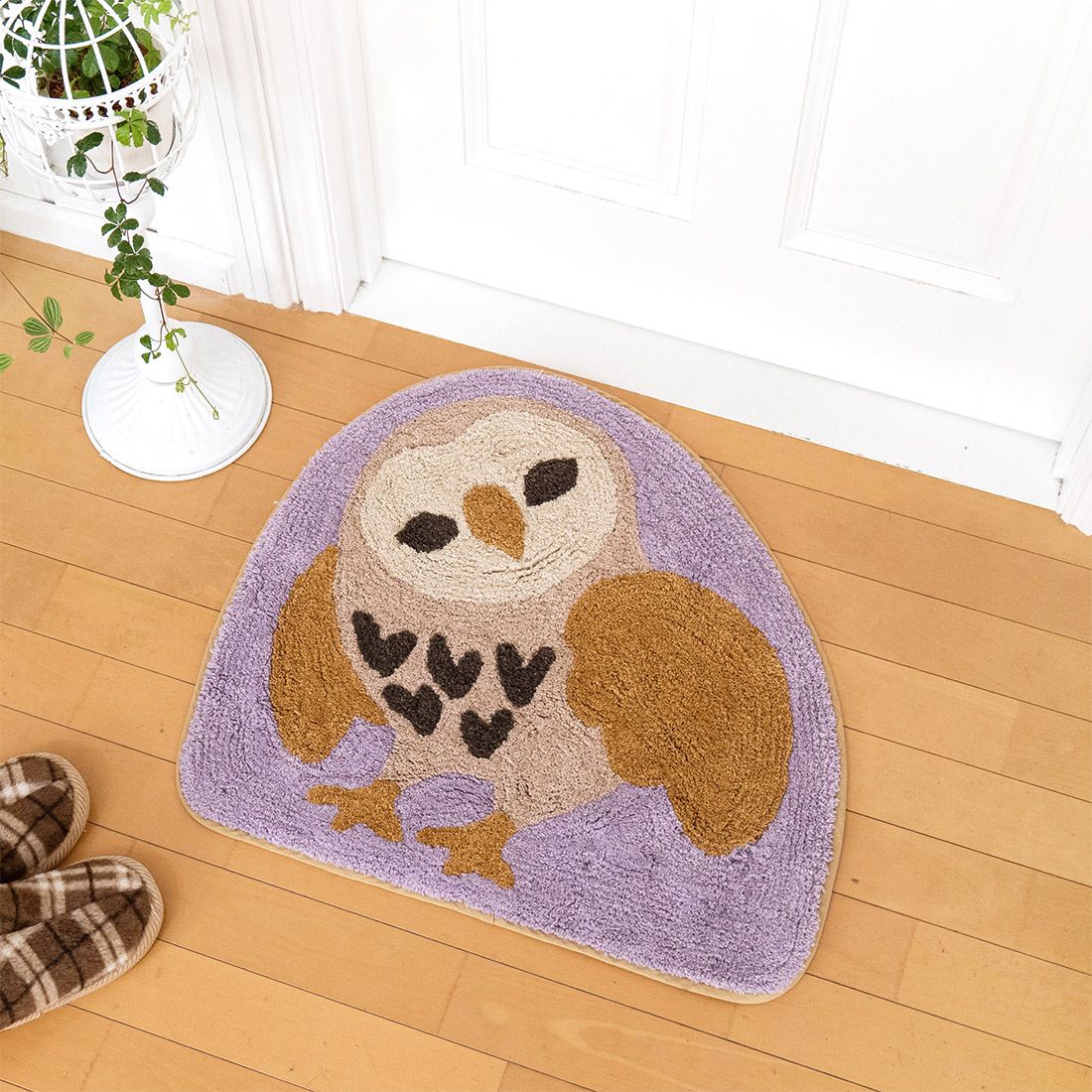 日本 TOMO - 動物系 短絨吸水腳踏墊/地墊-小文鳥 (約65×42cm)