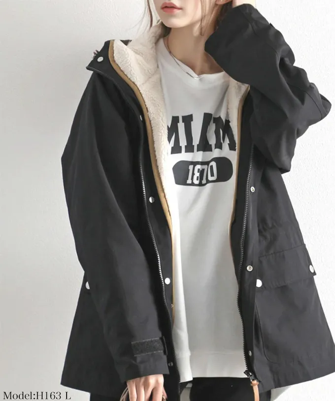 日本 Classical Elf - [熱銷NO.1] 3WAY百搭保暖連帽防風外套-海軍藍