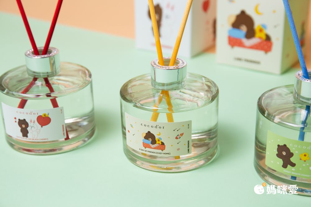 韓國 cocodor - LINE FRIENDS 熊大與好朋友系列擴香瓶-愜意微風(甜蜜野餐)-200ml