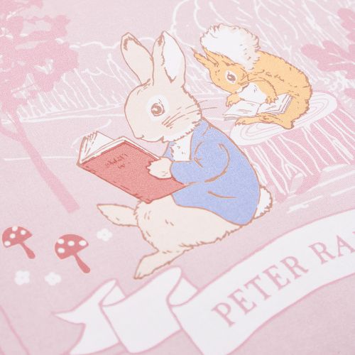 悅讀比得兔兩件式睡袋/小朋友睡袋/兒童睡袋/幼兒園睡袋 (睡袋、涼被內胎、提袋)-粉色