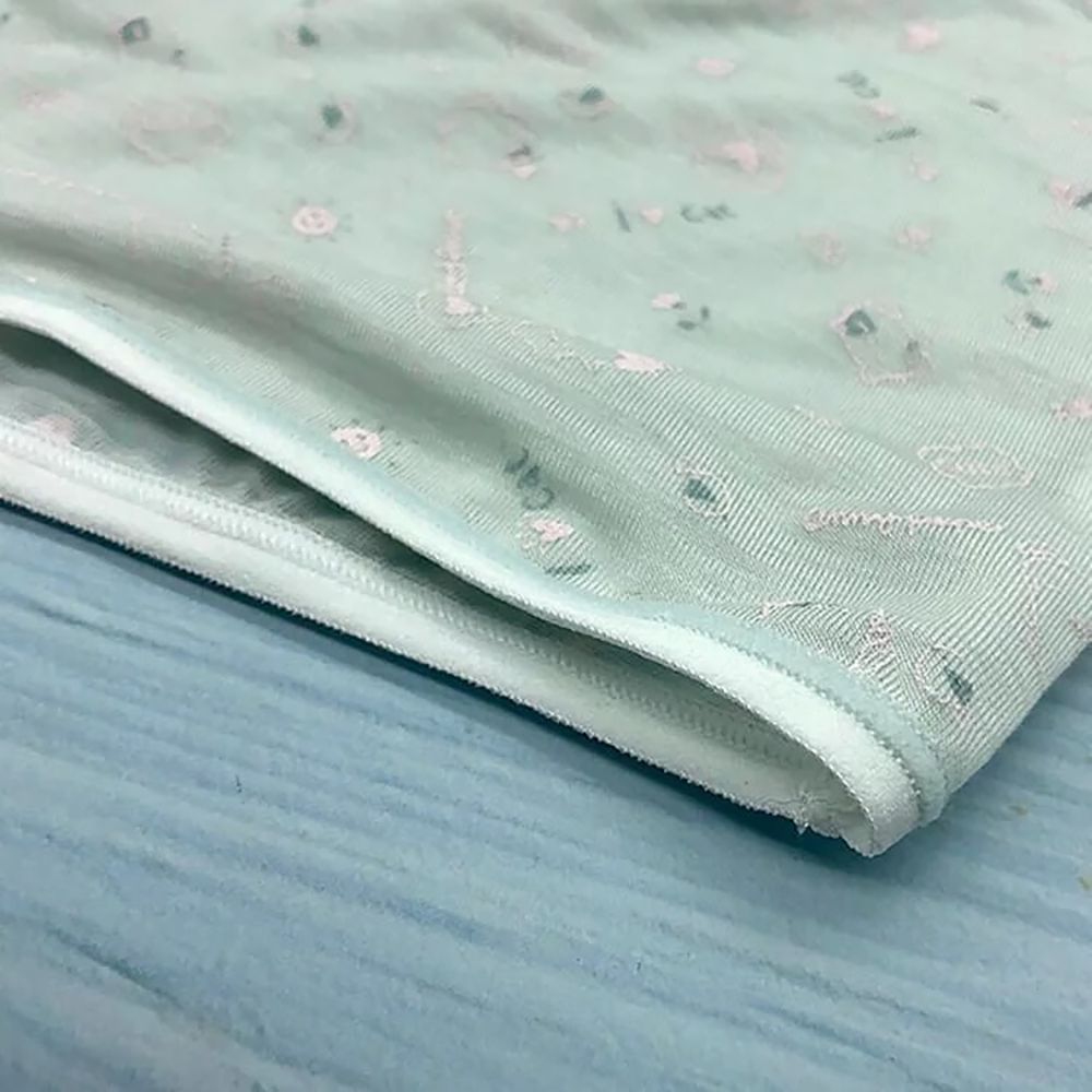 Annypepe - 女童95%天絲小肥貓四角褲-粉綠色 (100-150cm)