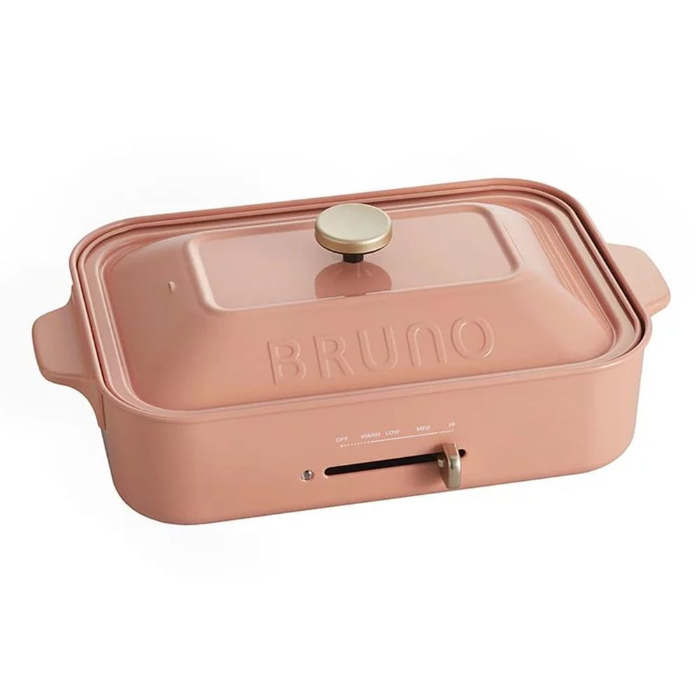 日本 BRUNO - 多功能電烤盤 BOE021 珊瑚紅款