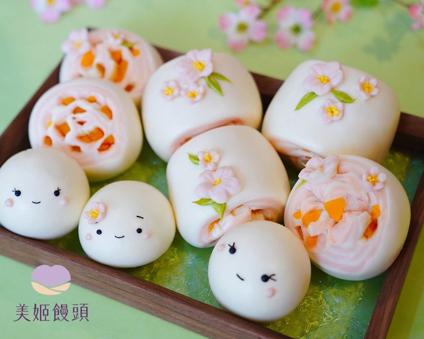 美姬饅頭 - 頂級拉拉山水蜜桃乾鮮乳造型饅頭 (6入)-50g