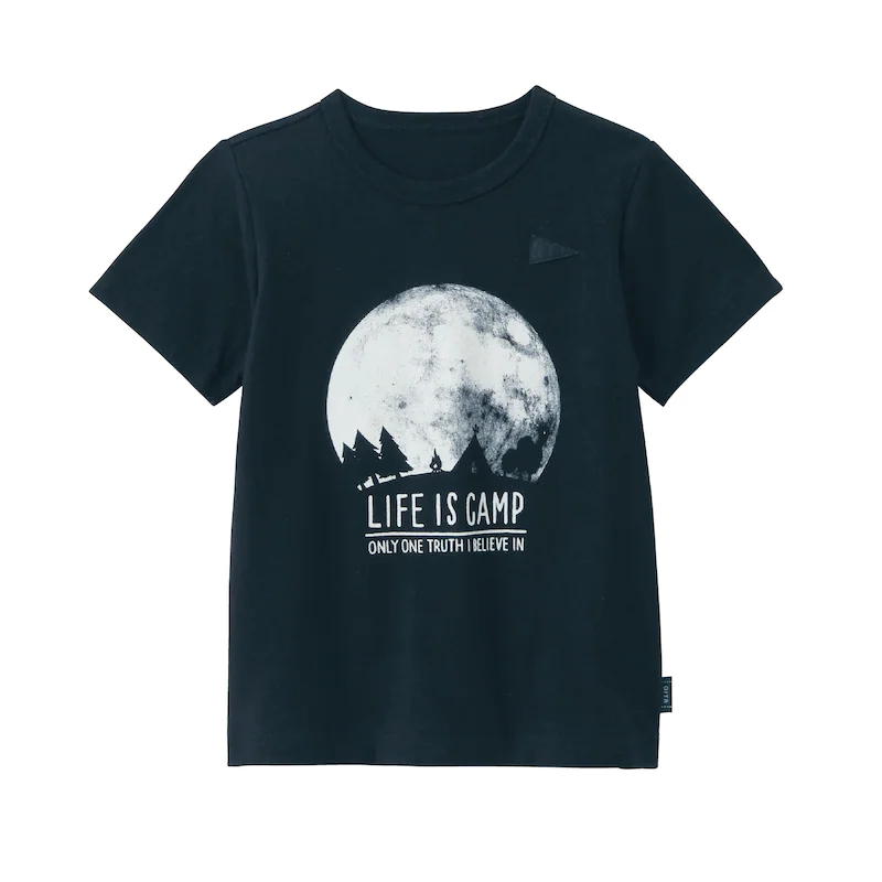 日本千趣會 - GITA 天竺棉印花短T-恐龍海報-雜灰