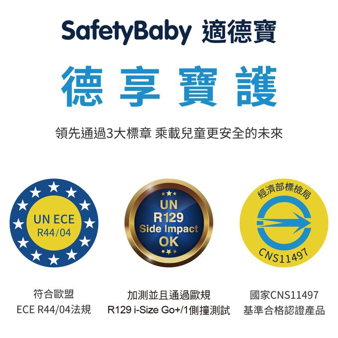 德國適德寶0-12歲ISOFIX兩用型汽座-軍艦灰+美國卡普奇登機手推車-隕石灰-贈汽座遮陽頂蓬+皮椅保護墊+推車蚊帳+雨罩