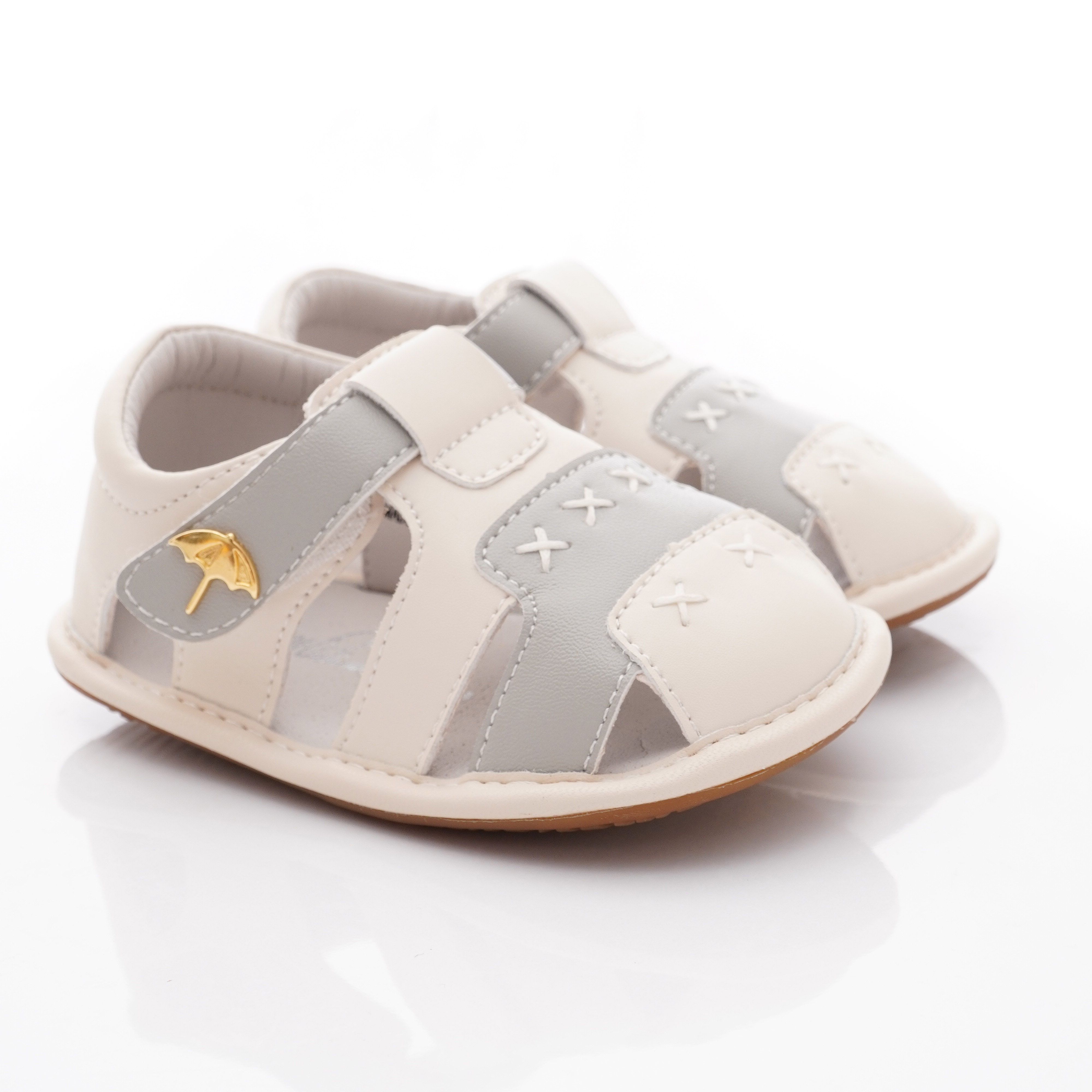 Arnold Palmer 雨傘牌 - 護趾軟軟學步涼鞋款(寶寶段)-灰