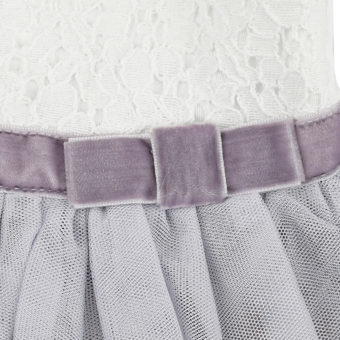 akachan honpo - 洋裝 薄紗&蕾絲-紫色