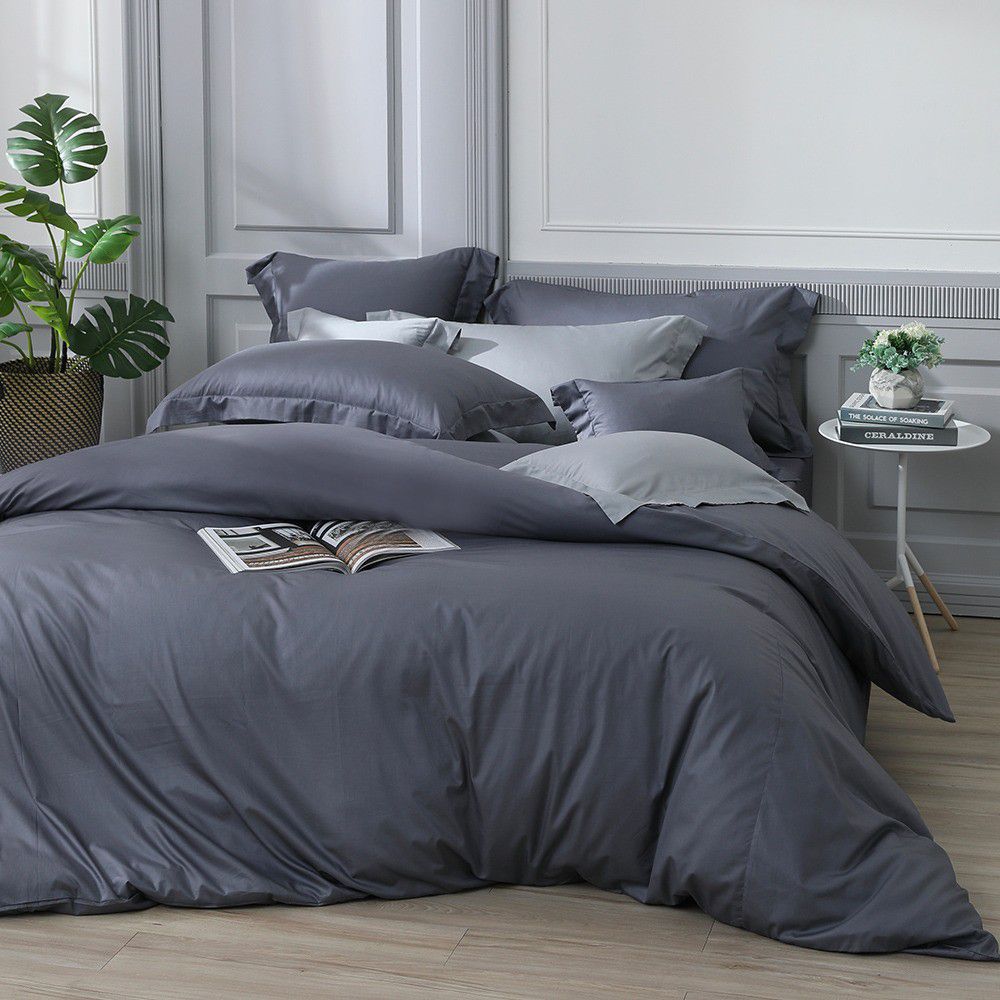 澳洲 Simple Living - 天絲福爾摩四件式被套床包組-台灣製-寧靜灰