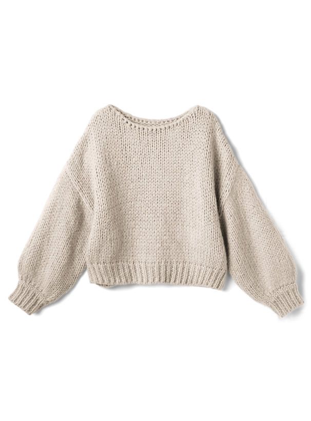 日本 GRL - 聯名款 慵懶麻花編織毛衣-活力橘