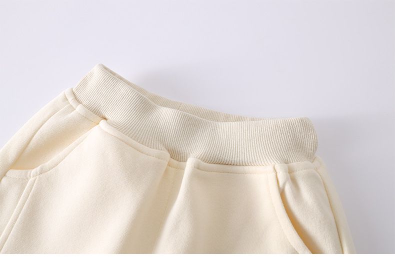 卡通人物史努比腰鬆緊束口運動褲-SNOOPY 1950-杏色