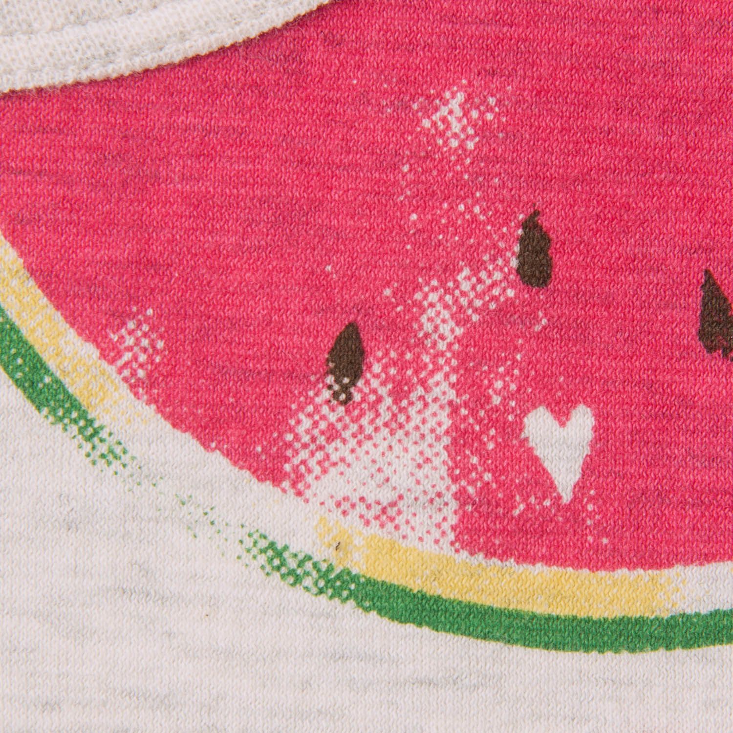 日本千趣會 - GITA 天竺棉印花短T-西瓜領愛心雨-燕麥