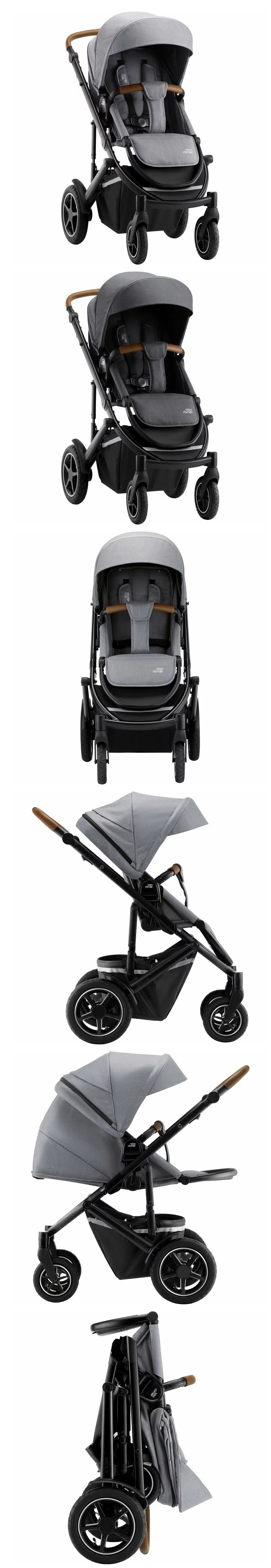 britax römer - B-Smile III 豪華換向高景觀手推車-月光灰