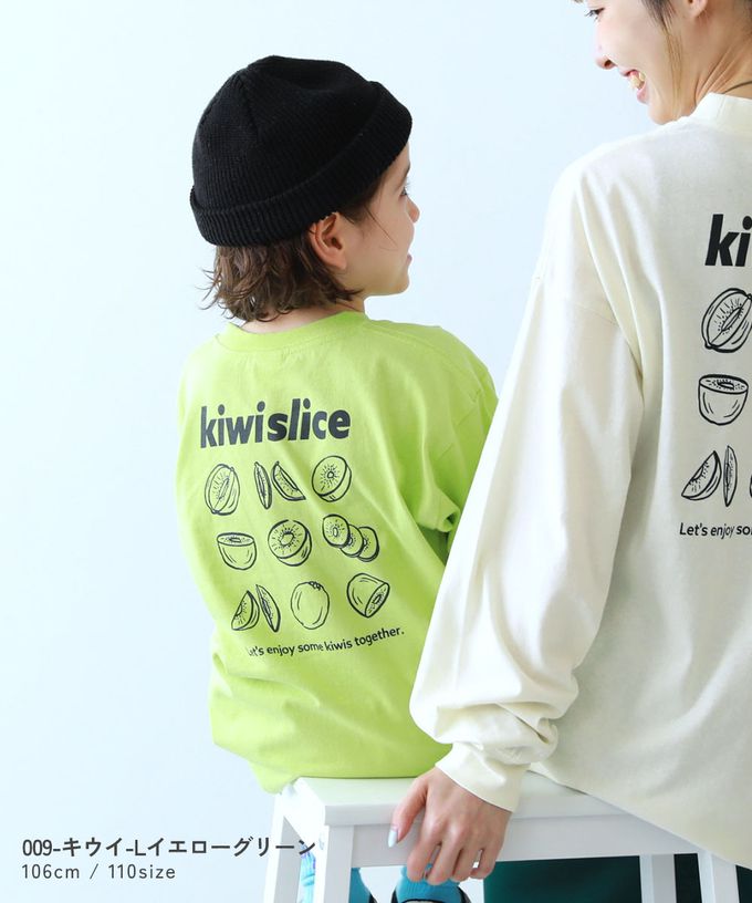 日本 devirock - 100%棉 印花寬鬆長袖T恤-方形英文標語-紫