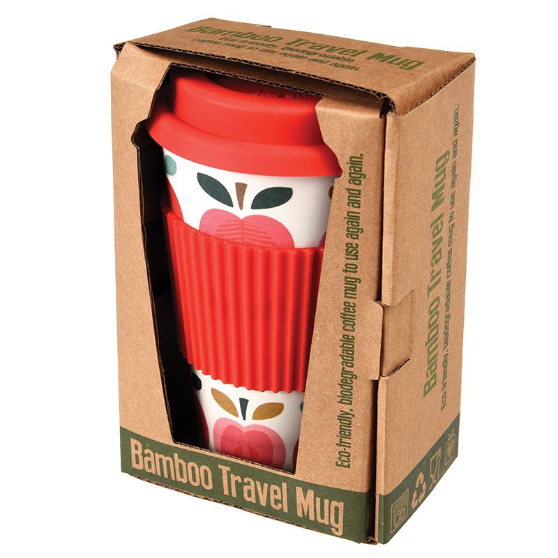 英國 Rex London - 環保竹纖維咖啡杯/外出杯 (400ml)-紅蘋果