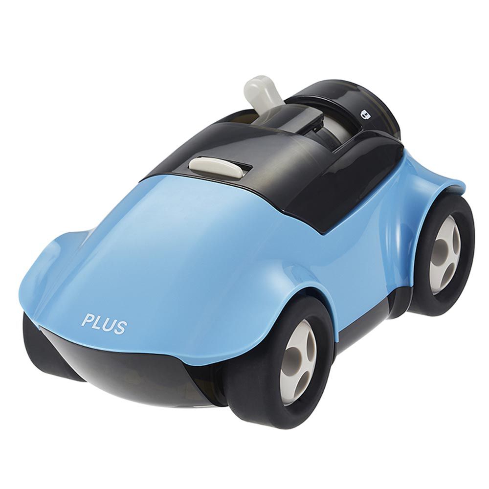 日本文具代購 - 【PLUS】手動造型車車削鉛筆機-藍