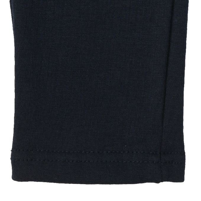 akachan honpo - 10分長經典褲 裏起毛-一般合身款-深藍色