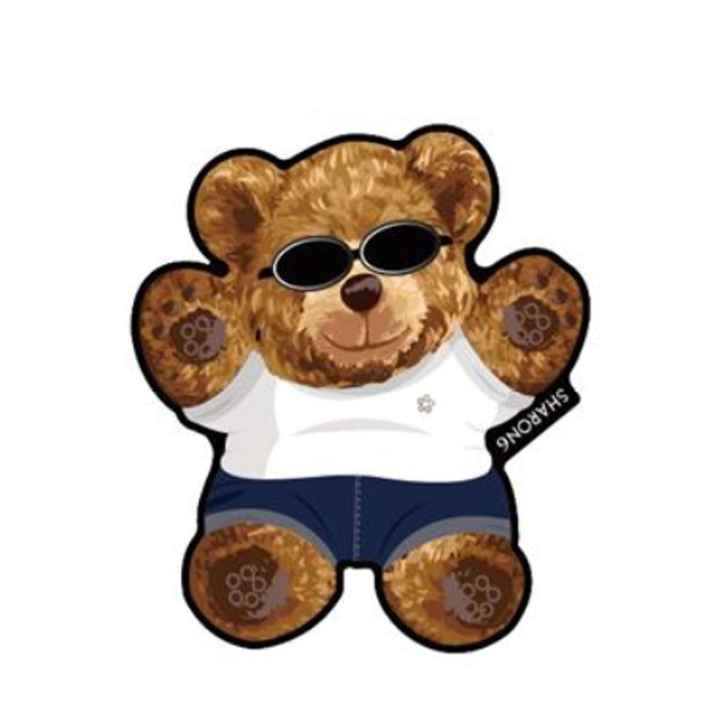 手機氣囊支架-特別款-墨鏡熊熊