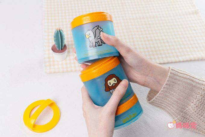 美國 Whiskware 惠食樂 - 哈利波特系列 | 可提式趣味三層零食收納盒(食物/奶粉分裝罐/方便攜帶/衛生/不含環境荷爾蒙雙酚A)