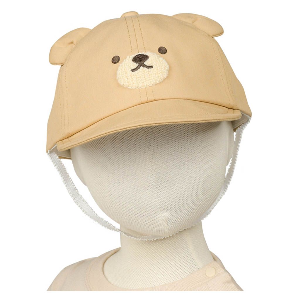 動物造型棒球帽-淺卡其色