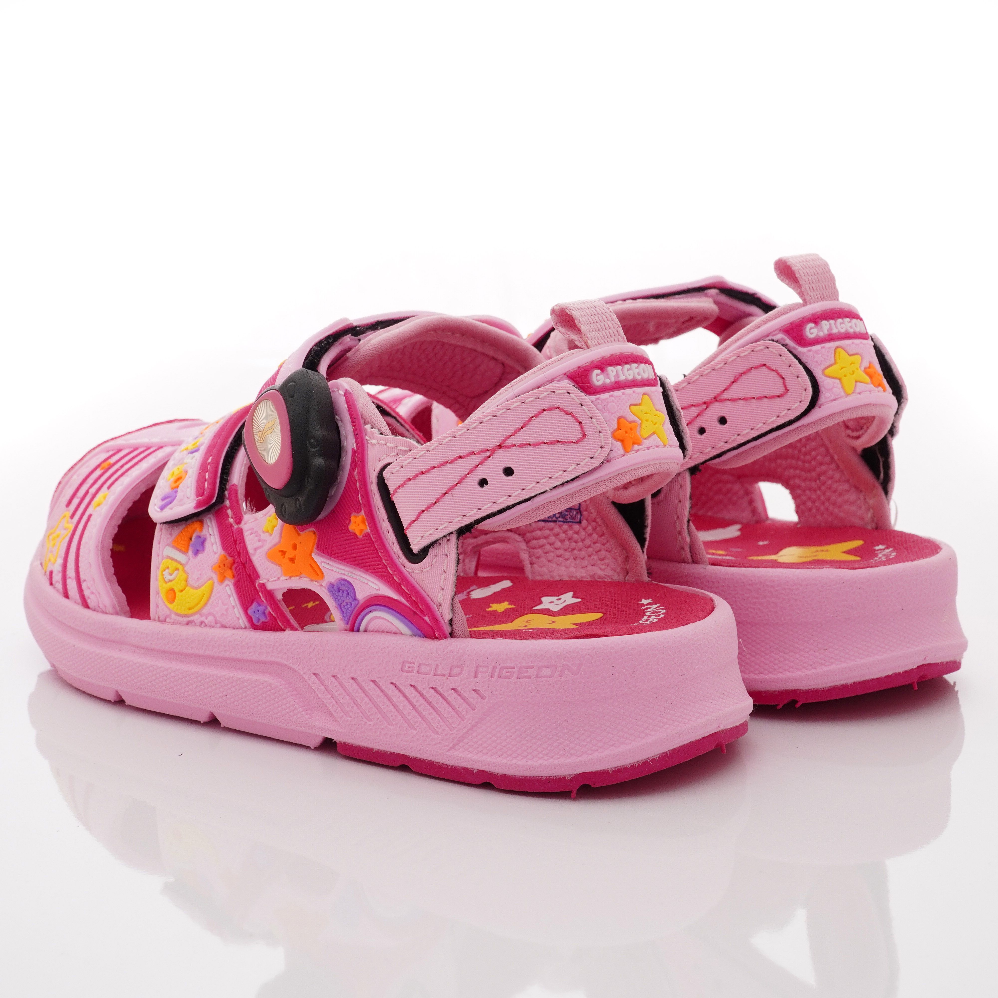 G.P - 護趾磁扣兩穿涼拖鞋款(中小童段)-粉